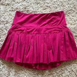 GOLD HINGE Pink Pleated Skirt